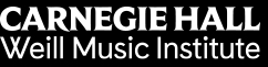 Carnegie Hall Weil Music Insitute logo